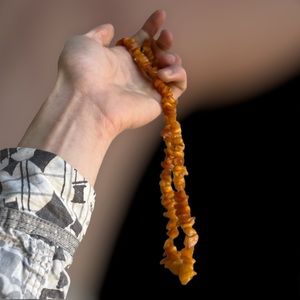 Cloudy Butterscotch Amber Necklace
